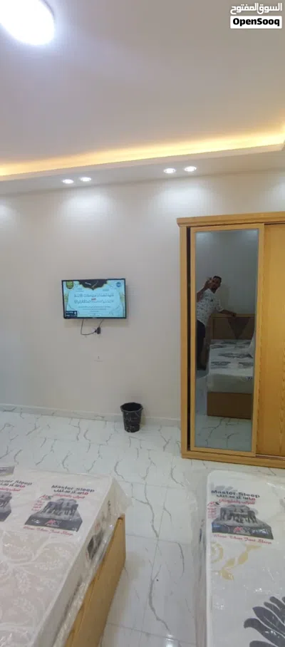 استديو مفروش للايجار 6 اكتوبر الحي الاول خطوات للموقف والحصري والجامعة 2