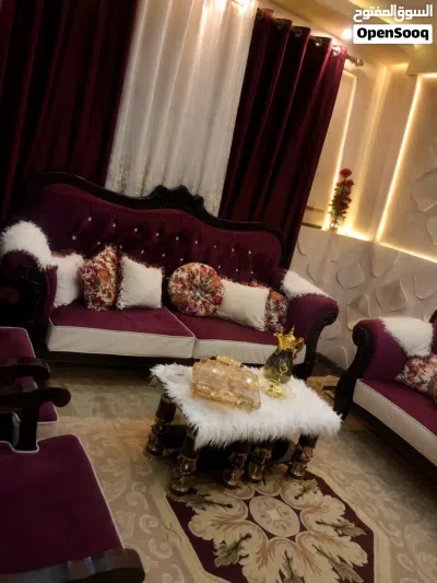 طقم كنب خمري 2
