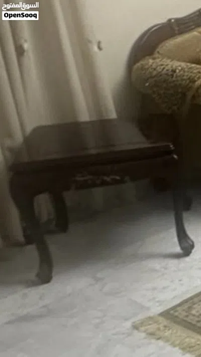 طقم طوله عدد3جنبي صغر طوله واسط تبع صالون مع جزاز خشب زان 2