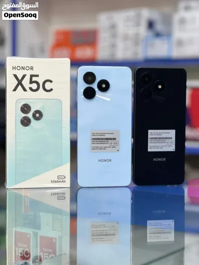 هونور x5c جديد بالكرتونة 64 جيجا 8 رام 4
