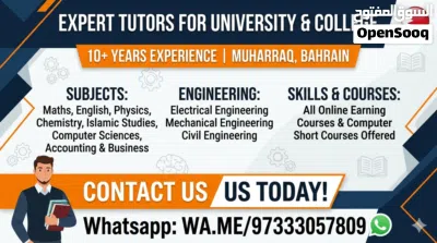 10 Year experienced University and College Math tutors available 2