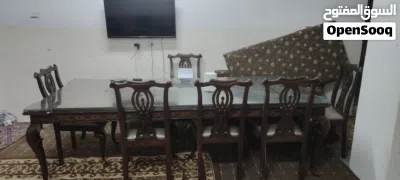 غرفة سفرة سعر 200 دينار خشب زان بالكامل 2