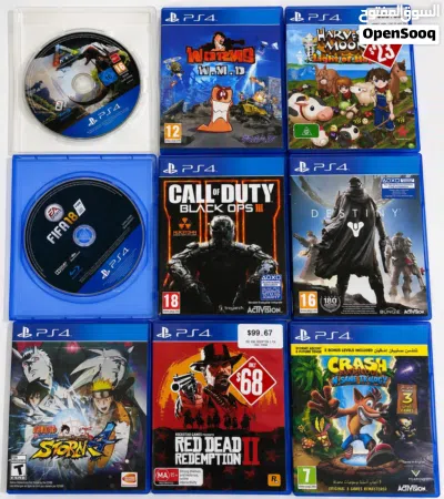 بلايستيشن 4 مع ملحقاته و 9 العاب PlayStation 4 with all its accessorse and 9 games. 3