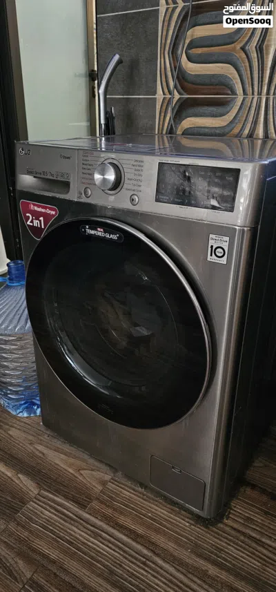 غسالة ونشافة إل جي (LG) 2 في 1 - سعة 10.5 كجم غسيل / 7 كجم تجفيف 2