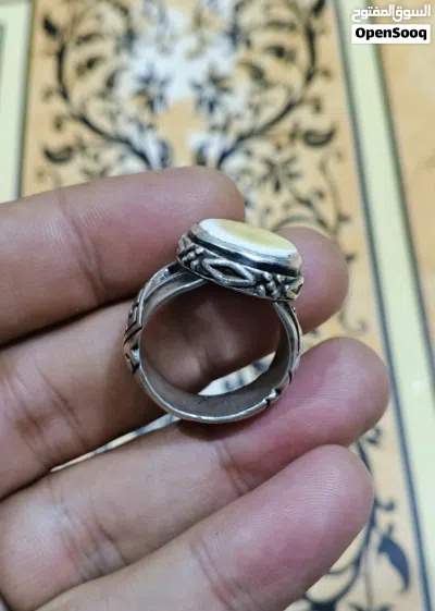 خاتم عطف بحري مشروط صياغته يدويه ثقيله جميل جدا الخاتم عطف بحري صياغته يدويه ثقيله جدا جدا 4