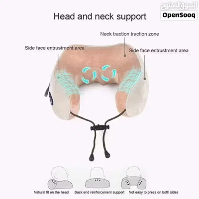 Electric Massage Travel Neck Pillow with Infrared Heat 2