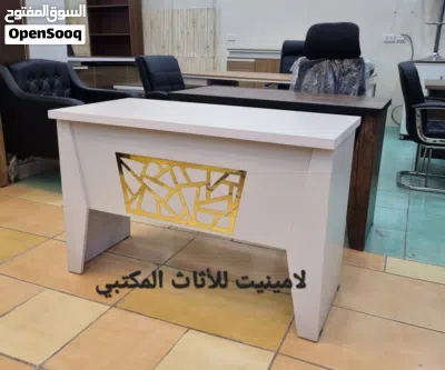 مكتب 120سم مع كرسي شبك شامل التوصيل والتركيب مع درجين معلقات زرفيل اول درج اللون حسب الطلب 2