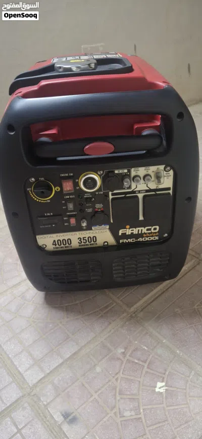 مولد كهربائي إنفرتر كاتم للصوت فيامكو (FIAMCO 4000i) - أخو الجديد لم يستخدم 2