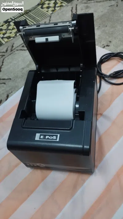 طابعة رول E pos لجميع محلات البيع والمشاريع والصيدليات بحالة ممتازه 3