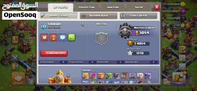 Clash of clans account town hall 16 حساب كلاش رويال 3