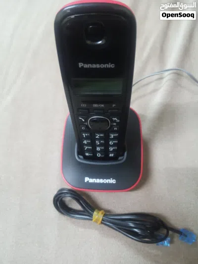هاتف Panasonic لاسلكي موديل KX-TG1611JT (مستعمل بحالة ممتازة) يعمل على الفايبر 4