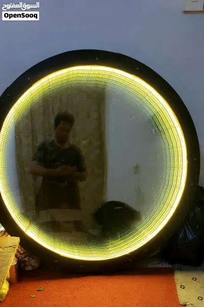 مرايا اضاءة لانهائية - مرآة اللانهاية (Infinity Mirror) - قطعة ديكور ملكية (قطر 90 سم) 3