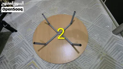 Set of 2 Matching Round Wooden Coffee/Study/ Floor Tables 4