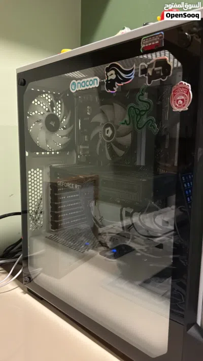 بيسي مستعمل مع كيبورد بور سبلاي و مراوح used pc with keyboard power supply and fans 2