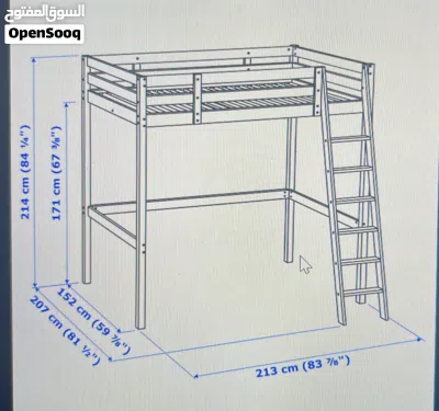 سرير طابقين STORÅ من IKEA شبه جديد مع المرتبة 2