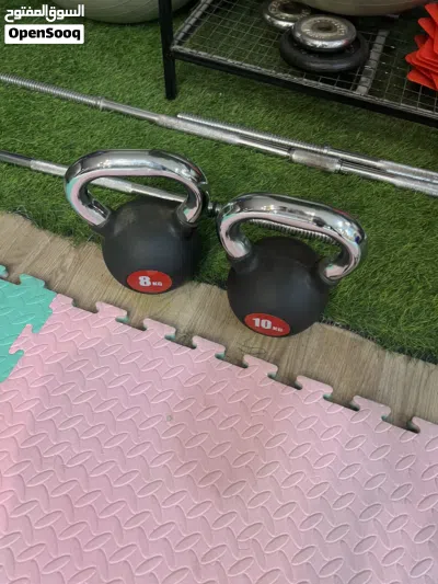 دانبيل و اوزان حرة و بار مع الاستاند للبيع Dumbbells free weights and bars for sale 3