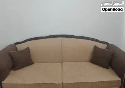 طقم كنب مستعمل تنجيد جديد 9مقاعد 2