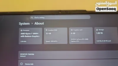 للبيع لابتوب LEGION جمينج 165HZ 3