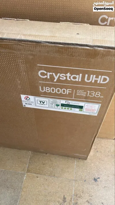 شاشة سامسونج حجم 55 بوصة موديل UA55U8000F يعني الموديل الحديث آخر اصدار بسعر 500$ 2