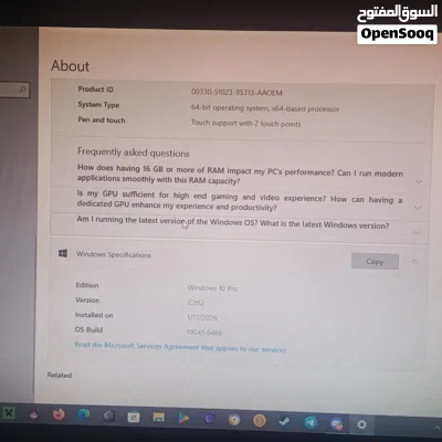 ديل ضايفتله رام داخلي سعر لرام 150  اطيك لاب توب ويا مكسر هديه   مكسر  كرت فضي  مساحتهه 476GB سعر300 2
