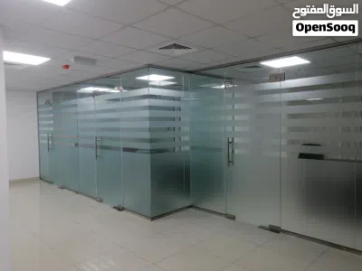 OFFICE design ,AC DUCT, GLASS partition, GYPSUM work, FEET out, FLOORING 4