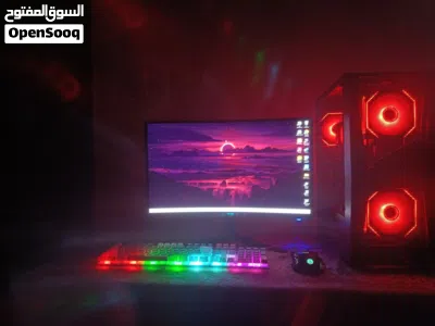تجميعة قيمنق متكاملة PC مع شاشة وملحقاتها للبيع جاهز للعب) 3