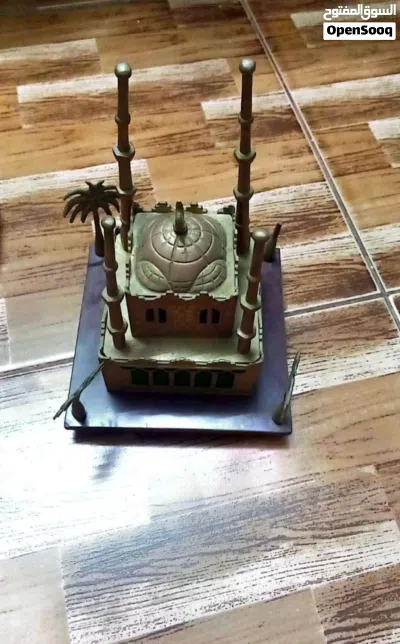 صنيه نحاس مع برق نحاس وفناجين 3