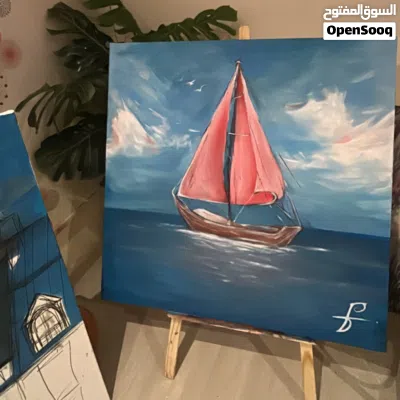 لوحة فنية أصلية مرسومه يدويا 4