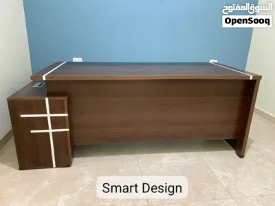 مكتب خشب mdf إسباني مستورد/مكتب إداري /مكتب مدير mdf/ شامل سايد جانبى شامل ترابية معاه 2