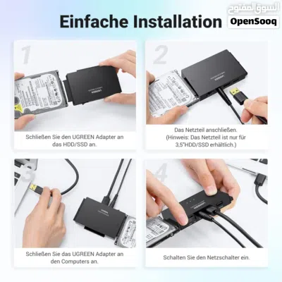 محول الهاردات من UGREEN.. المنقذ اللي يخليك تربط 3 هاردات بوقت واحد (SATA + 2 IDE) على لابتوبك 3