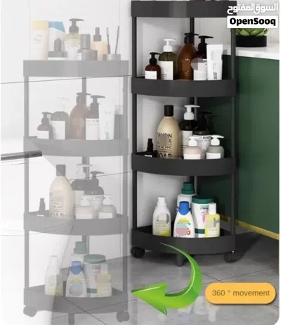 Corner Display Rack Corner Shelf Stand Stainless Steel Plastic Corner 3