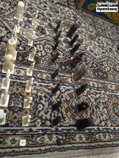 احجار شطرنج عظم كامله بدون طاوله السعر 15 دينار نهائي الموقع عمان المناره 4