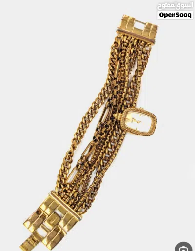 ساعه يد نسائي ماركه GUESS مطليه ذهب كلاسيكيه 2