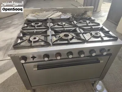 طباخ غاز ستة عيون ايطالي جيدة جدا وكل مستلزماته موجودة معه 4