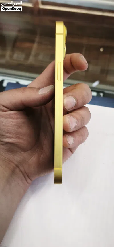 iphone 14 plus تخزين 256g لون اصفر بطارية 84% خالي من الخدوش بحالة الوكالة بسعر حررررق 3