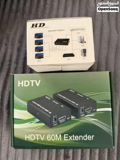 HDMI extender and splitter للبيع مع سلك ايثرنت 2