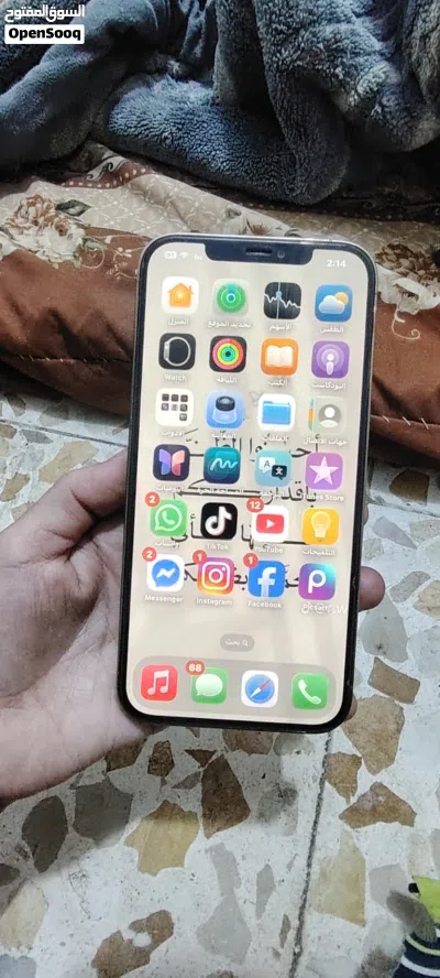 جهاز 12 برو ماكس جهاز نضيف وعل فحص مكاني القبله سعره 450 بطاريه 100 مامبدل بي أي شي فقد بطاريه اصلي 4