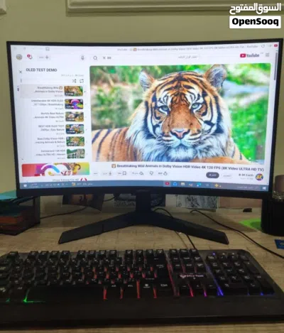 شاشة العاب 180hz koorui e6ca كيرف 27 إنش شبه جديده 2