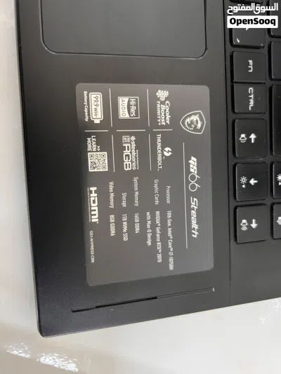 MSI Stealth 16/GS66 Gaming RTX 2070 – شاشة 240Hz – i7 جيل 10 4
