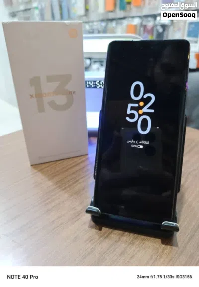 مستعمل اخو الجديد شاومي 13 leit 5G رام 16 جيجا 256 أغراضة والكرتونه الأصلية متوفر توصيل 3