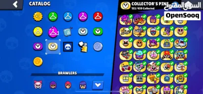 حساب براول ستارز brawl stars 2020 12 ألف كأس مع كم pin نادر وسكنات وابطال كثار 3