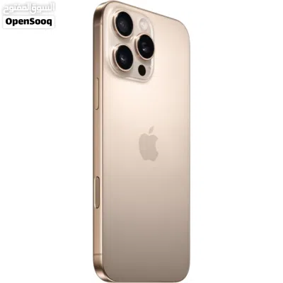 للبيع iPhone 16 Pro Max - سعة 512GB - لون ذهبي صحراوي (Desert Titanium) - بحالة الوكالة (97% بطارية) 4
