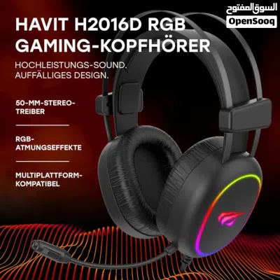 Havit H2002D Gaming Headset 3.5mm 53mm Driver Black Brand New box pack with Year warranty 2