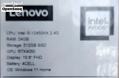 للبيع لابتوب جيمنLenovo LOQ Core i5 12gen/24 RamDDR5/512SSD/4050 Rtx 6 GB كالجديد بالكرتون 3