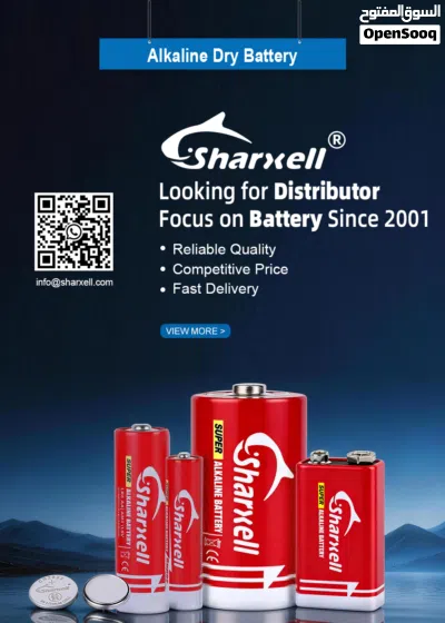 بطاريات SHARXELL متوفرة في الرياض – جملة AA AAA 9V CR2032 4