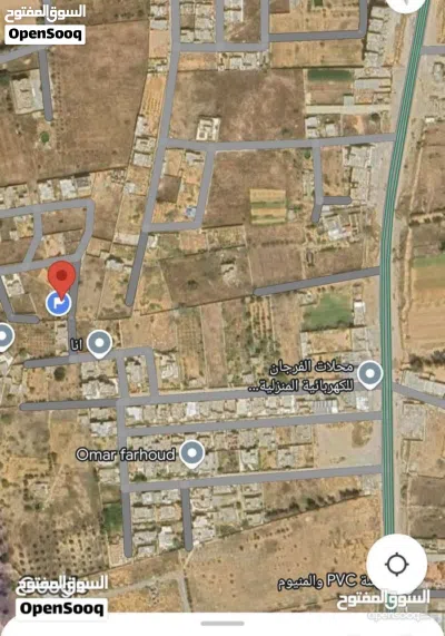 قطعة ارض سكنية 517 متر وجهتان في الرعايبية شارع المدرسة 2