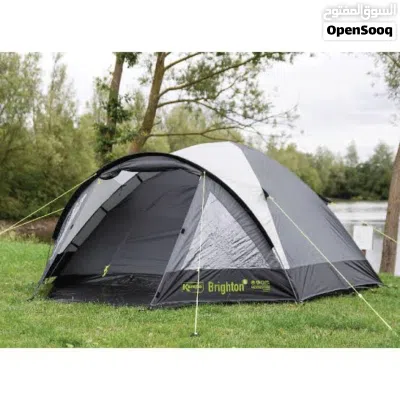 Kampa Brighton 4 Grey Tent, 4 Person, Waterproof, خيمة رمادية تسع 4 اشخاص، ضد المياة و واسعة جدا. 3