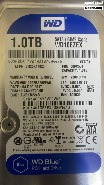 Hhd WD blue 1tb 2