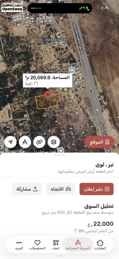 ارض زراعية قريبة من ميناء صحار 3