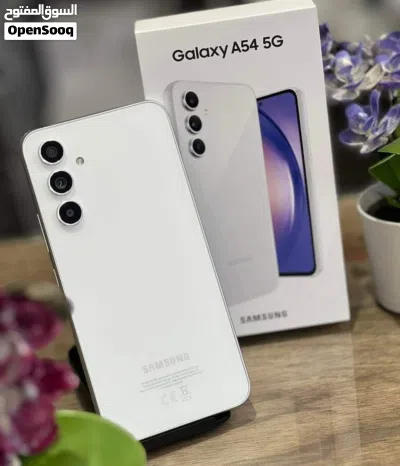 مستعمل اخو الجديد Samsung A54 5G رام 16 جيجا 128 و 256 أغراضة والكرتونه الأصلية متوفر توصيل 2